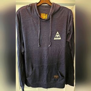 Mens XL Vol 4 Lightweight Hoodie Blue